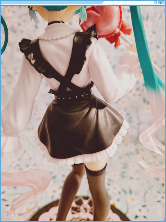 Shot of her clothes from behind