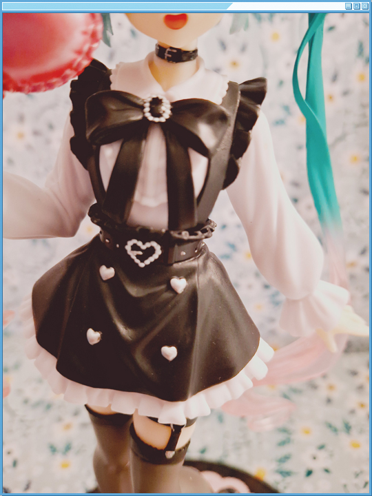 Focus on her overall outfit