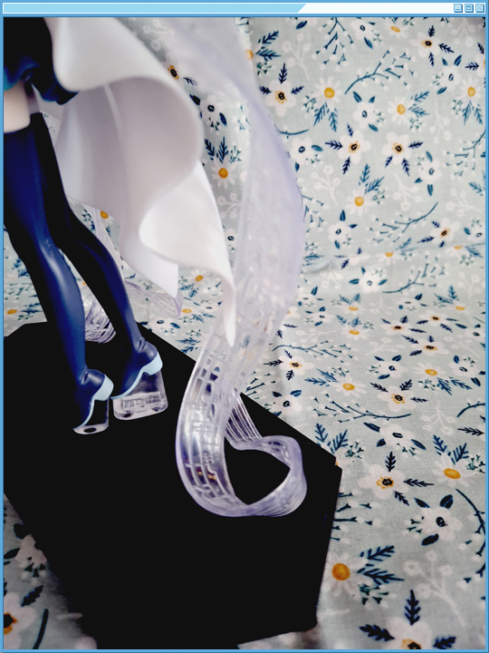 Shot from behind, looking at the cards