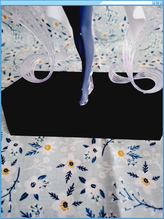 A giant black wide hexagonal base.