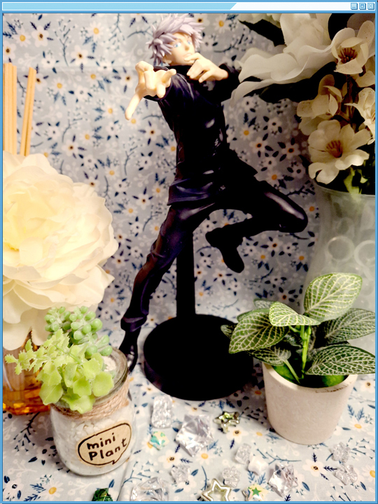 Decorated photo of Gojo