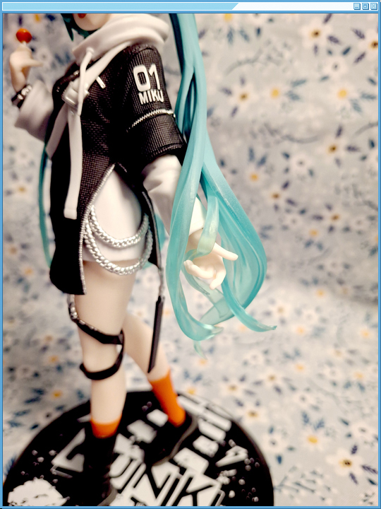 Shot from behind, looking at the cards