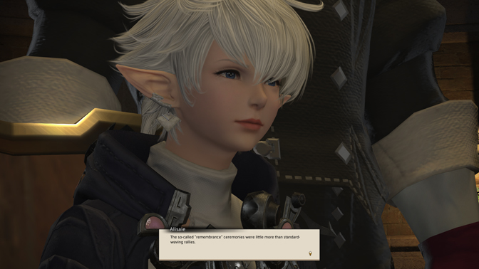 Alisaie, getting fed up.