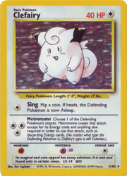 Base Clefairy Holo Rare