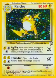 Base Set 2 Raichu Holo Rare