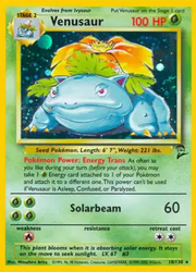 Base Set 2 Venusaur Holo Rare