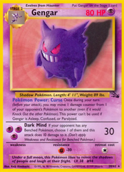 Fossil Gengar Rare