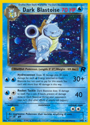 Team Rocket Dark Blastoise Holo Rare