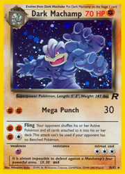 Team Rocket Dark Machamp Holo Rare