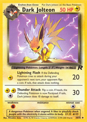 Team Rocket Dark Jolteon Uncommon
